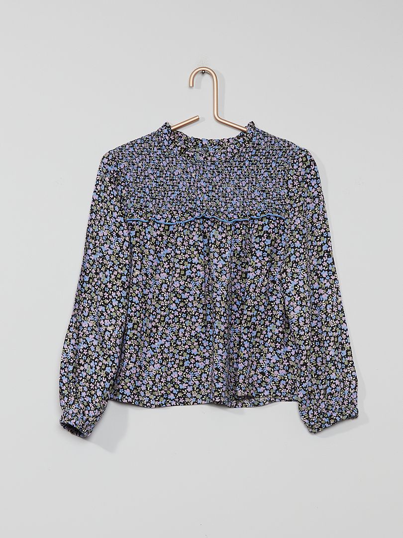 Blusa De Flores AZUL Kiabi 10 00