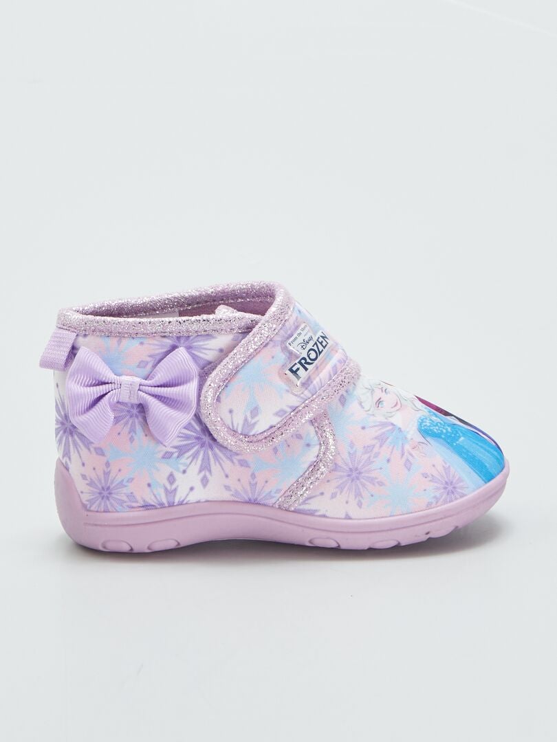 Botas De Casa Con Velcro Frozen Rosa Kiabi