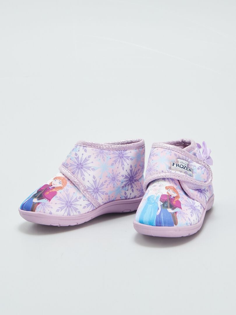 Botas De Casa Con Velcro Frozen Rosa Kiabi