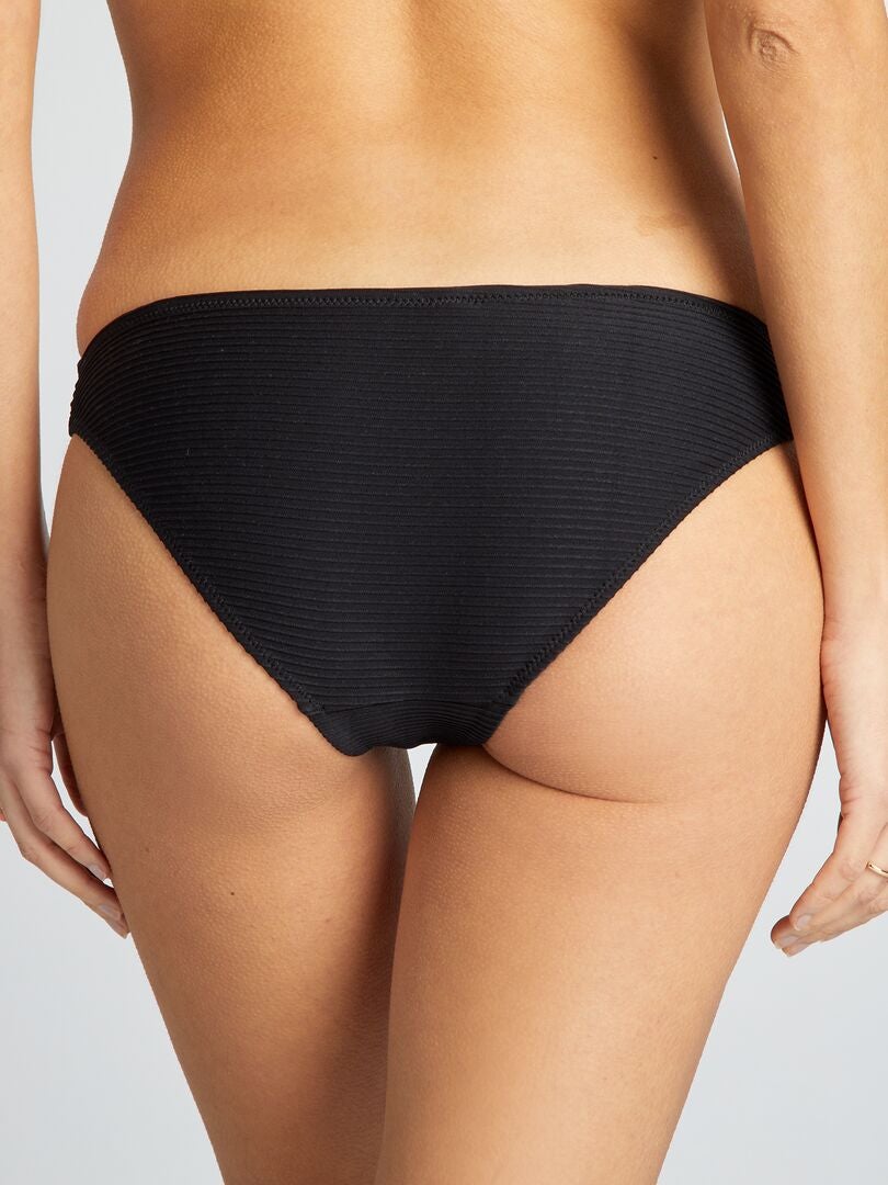 Braguita De Bikini De Punto Gofrado Negro Kiabi 10 00