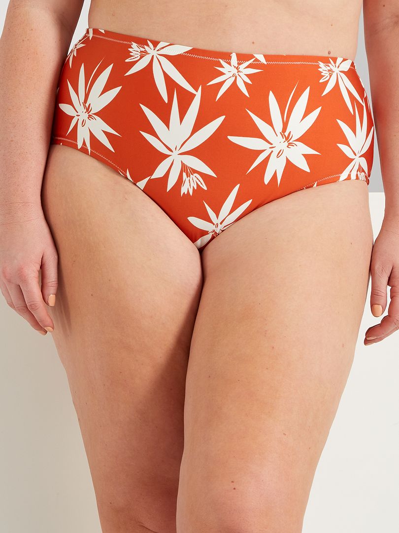 Braguita De Bikini De Talle Alto Naranja Kiabi