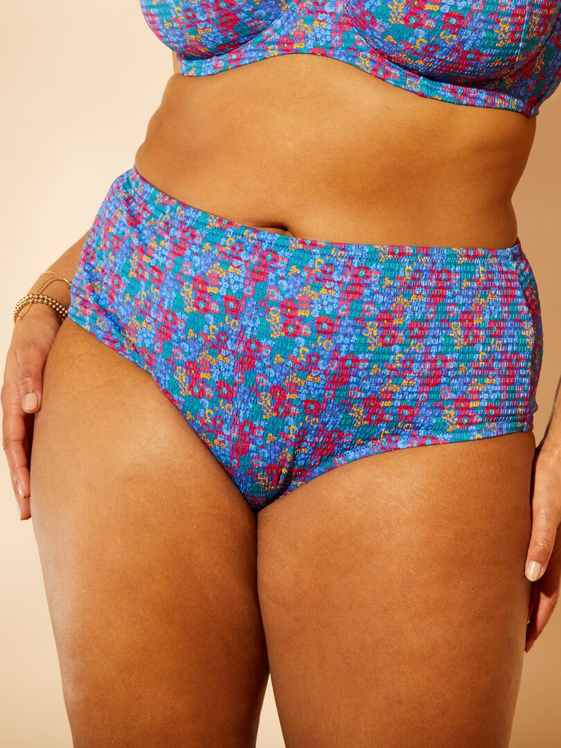 Braguita De Bikini Efecto Seersucker AZUL Kiabi 12 00