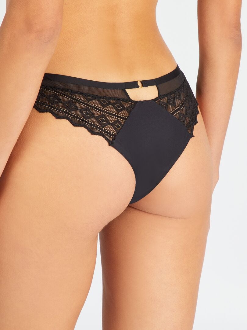 Braguita De Encaje Envie De Lingerie Negro Kiabi 5 00