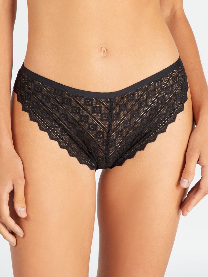 Braguita De Encaje Envie De Lingerie Negro Kiabi