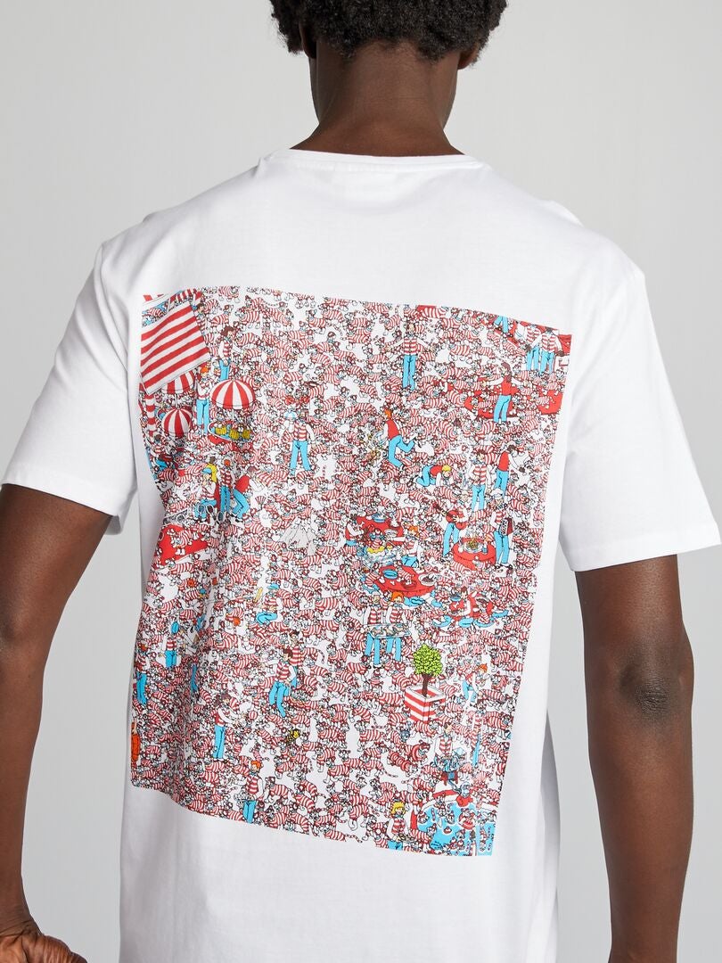 Camiseta con cuello redondo Dónde está Wally BLANCO Kiabi 13 00