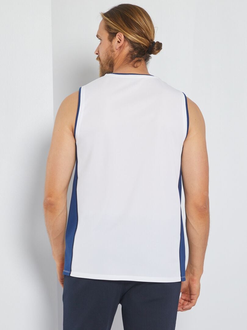 Camiseta De Deporte Sin Mangas Blanco Kiabi 8 00