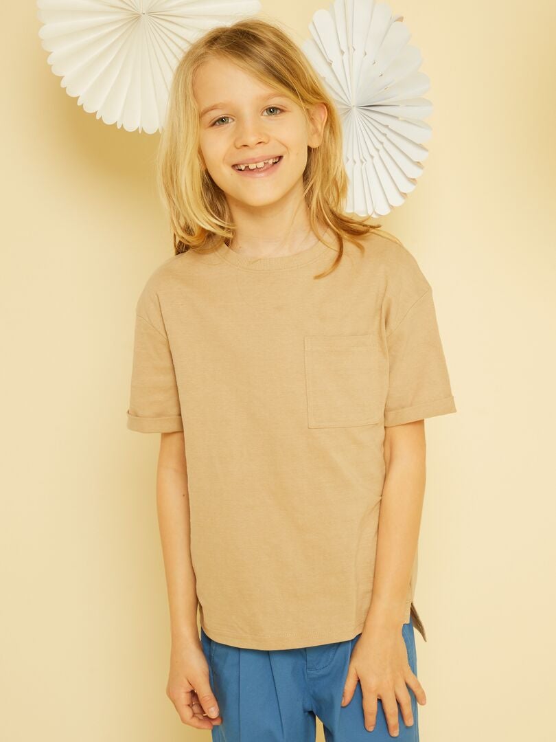 Camiseta De Punto De Fantas A Beige Kiabi