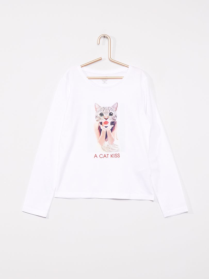 Camiseta Estampada Blanco Kiabi