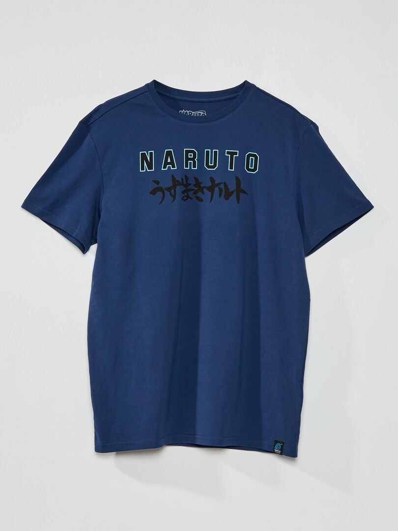 Camiseta Naruto Con Cuello Redondo Azul Kiabi