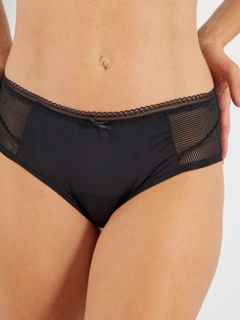 Culote De Microfibra Envie De Lingerie Negro Kiabi