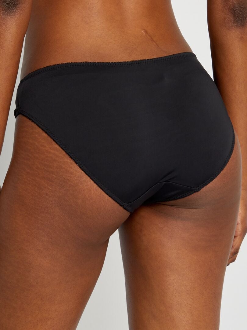 Pack De 2 Culottes Envie De Lingerie Negro Naranja Kiabi 8 00