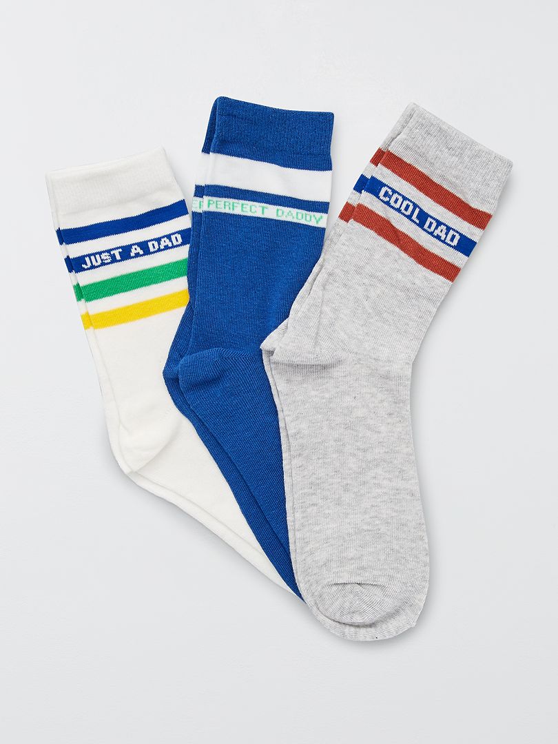 Pack De Pares De Calcetines Daddy Azul Kiabi