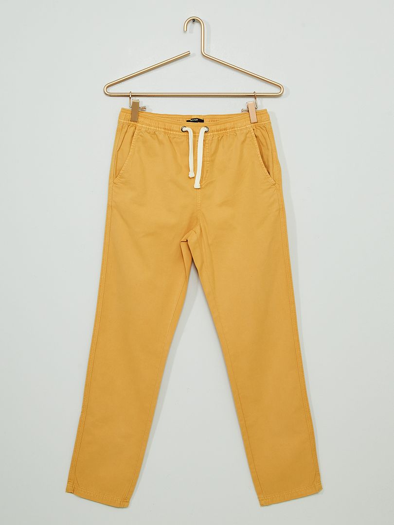 Pantalón de sarga AMARILLO Kiabi 13 00