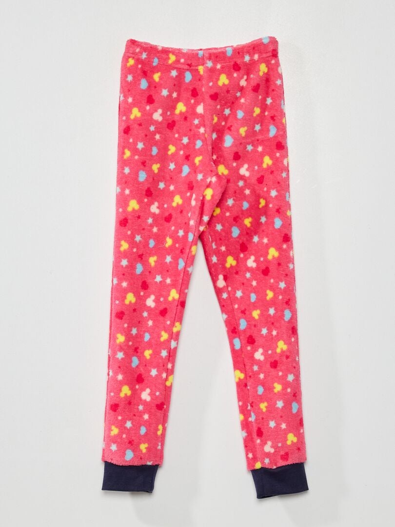 Pijama Largo De Tejido Polar Disney Piezas Azul Kiabi