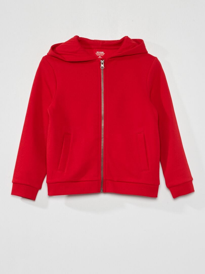 Sudadera Con Cremallera Y Capucha ROJO Kiabi 9 00