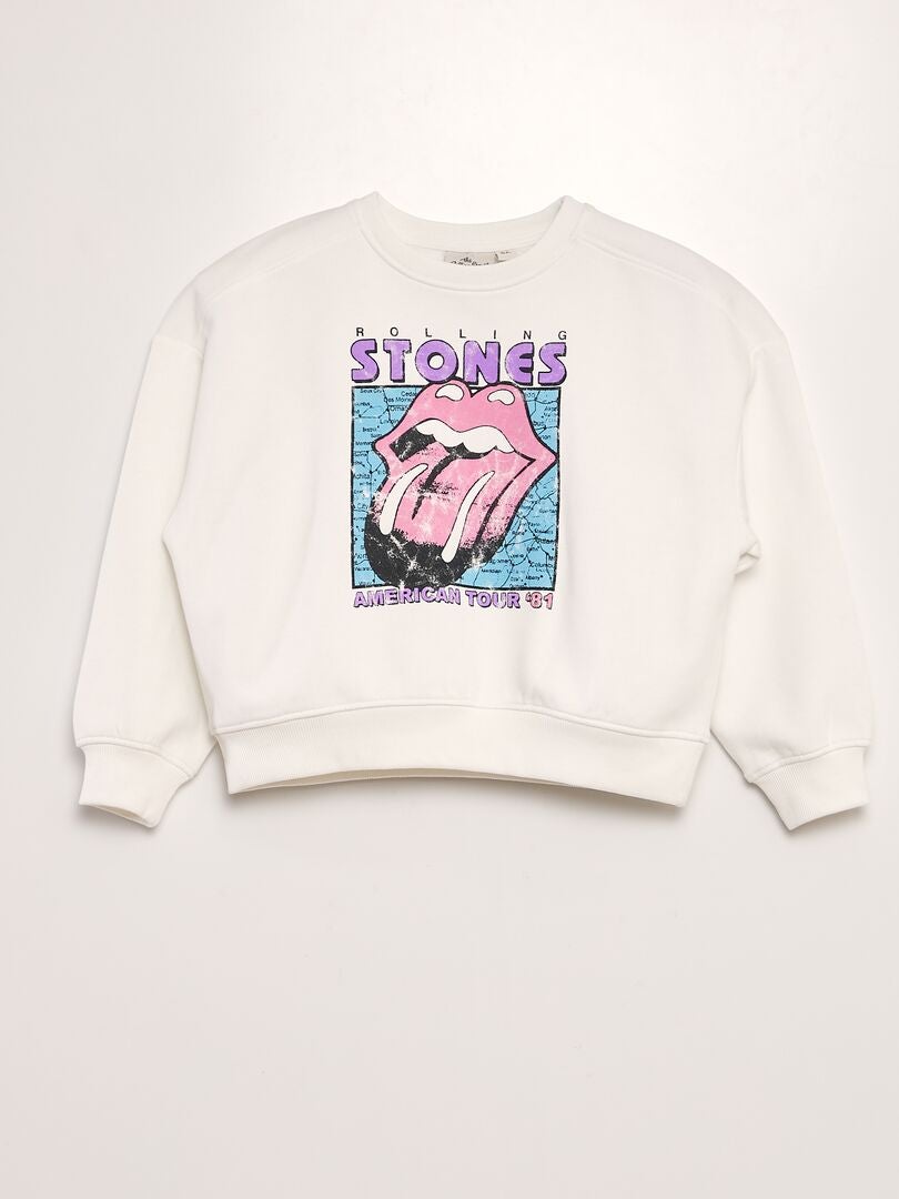 Sudadera Estampada The Rolling Stones Blanco Kiabi