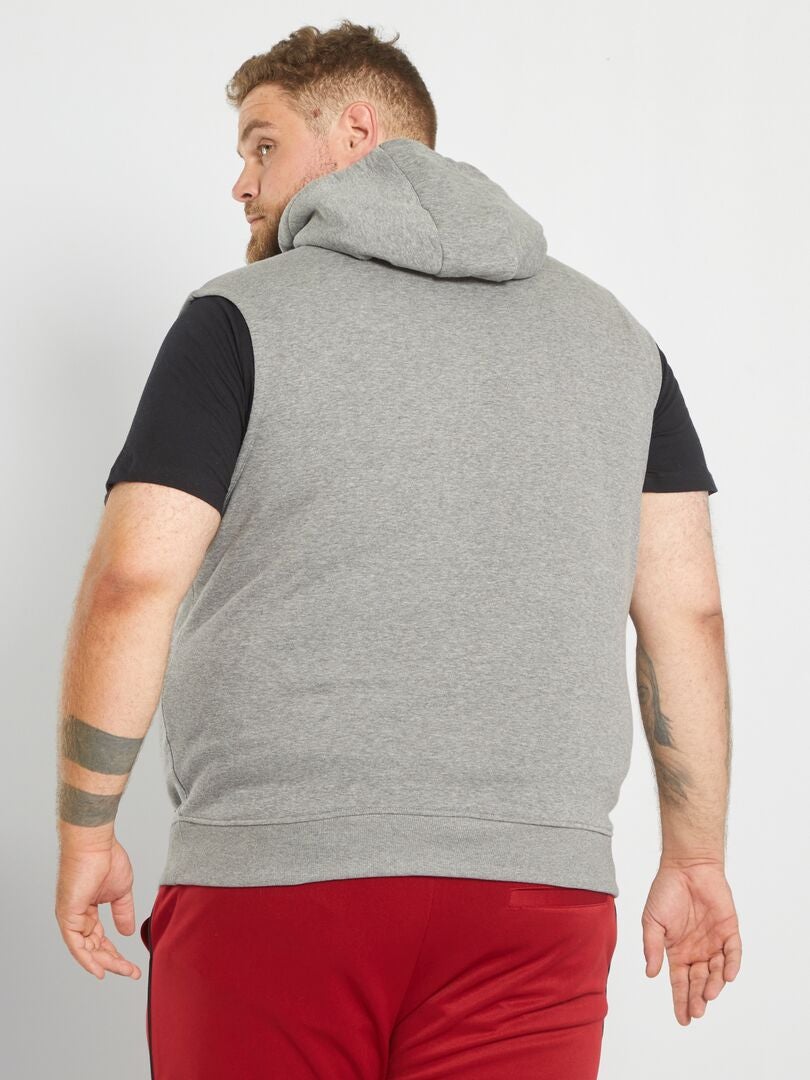 Sudadera Sin Mangas Con Capucha Gris Kiabi