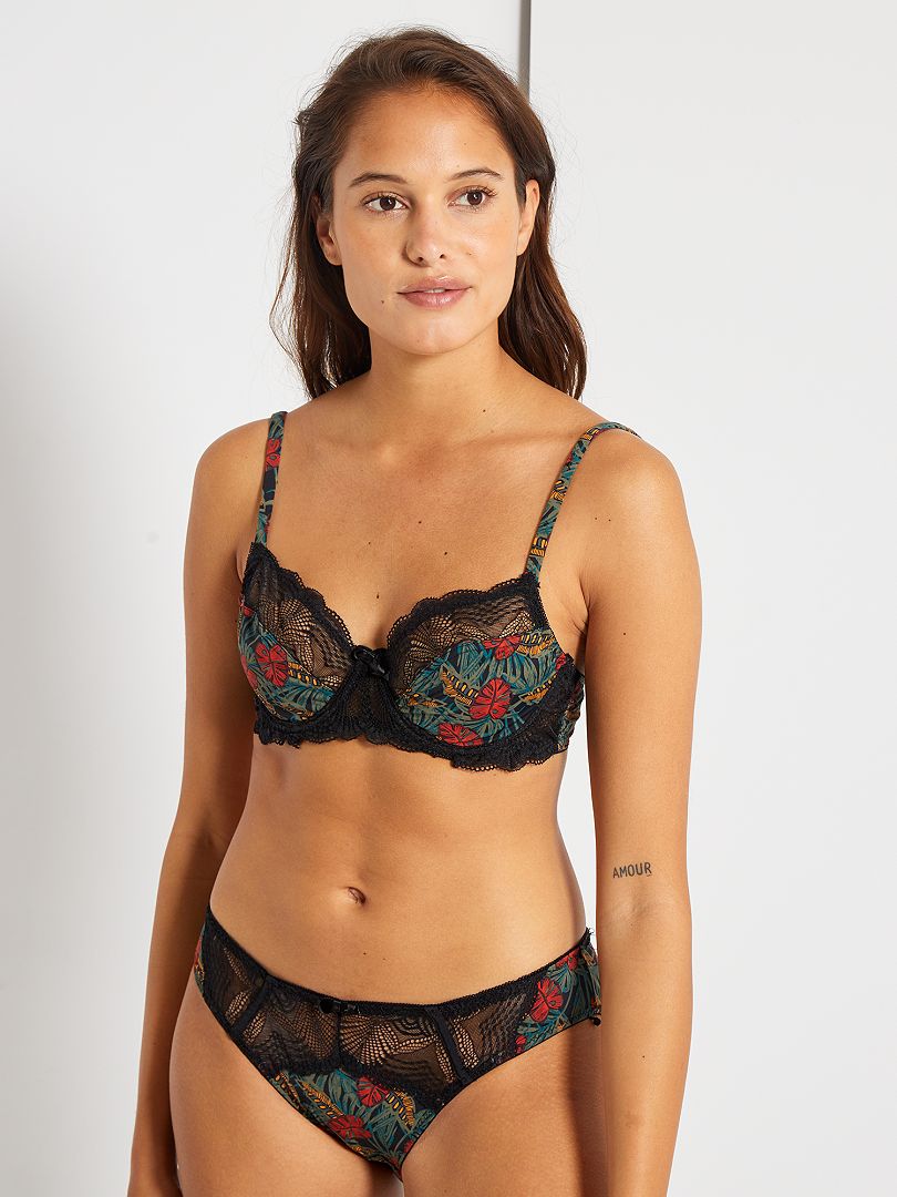 Sujetador Corbeille Envie De Lingerie Negro Kiabi