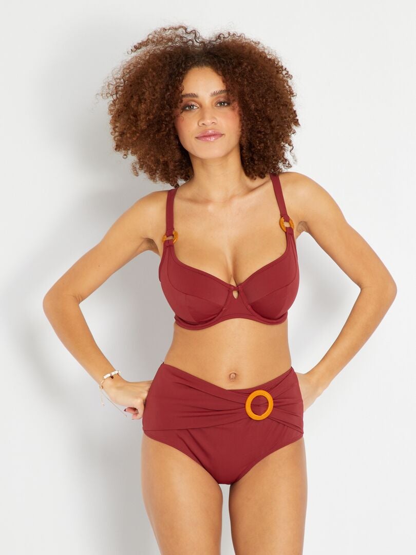 Sujetador De Bikini Con Aros Sans Complexe Burdeos Kiabi