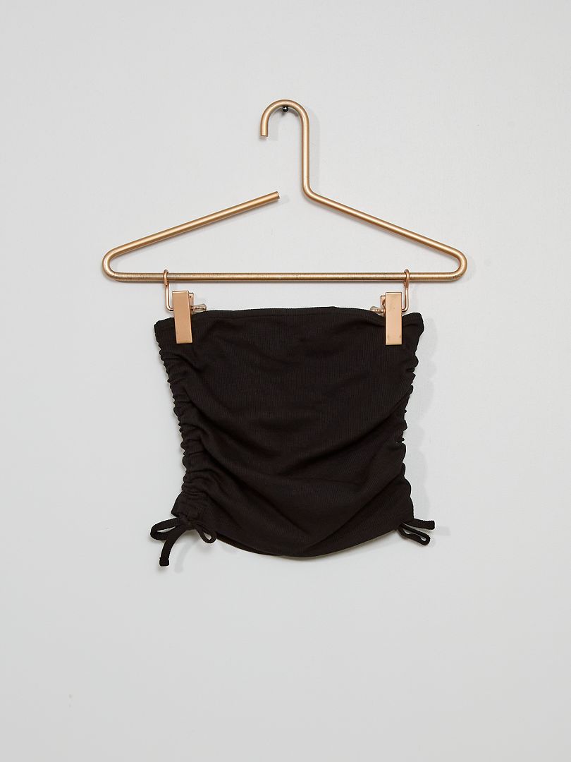 Top Bandeau Negro Kiabi