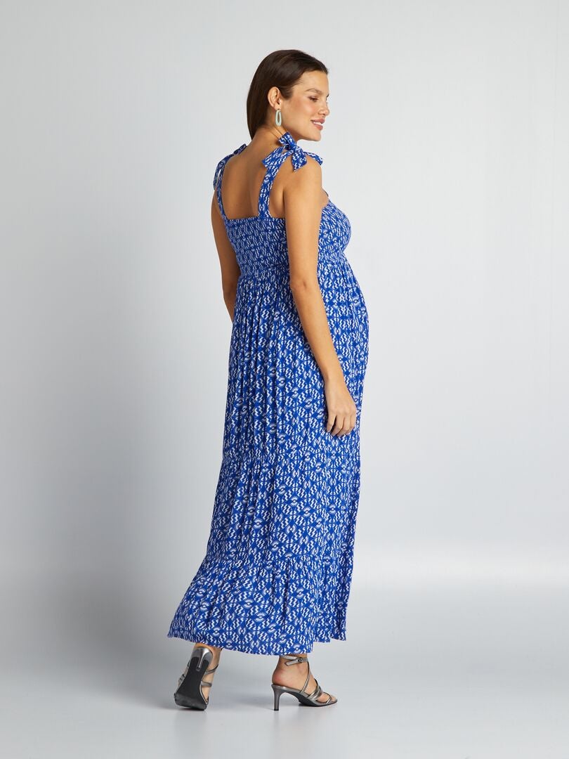 Vestido Premam Largo Azul Kiabi