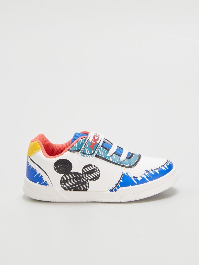 Zapatillas Con Velcro Mickey Blanco Kiabi