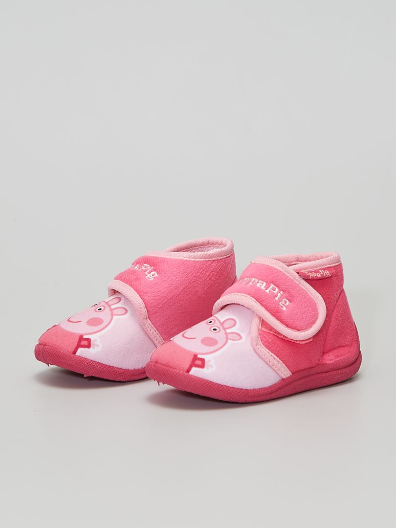 Zapatillas Con Velcro Peppa Pig Rosa Kiabi