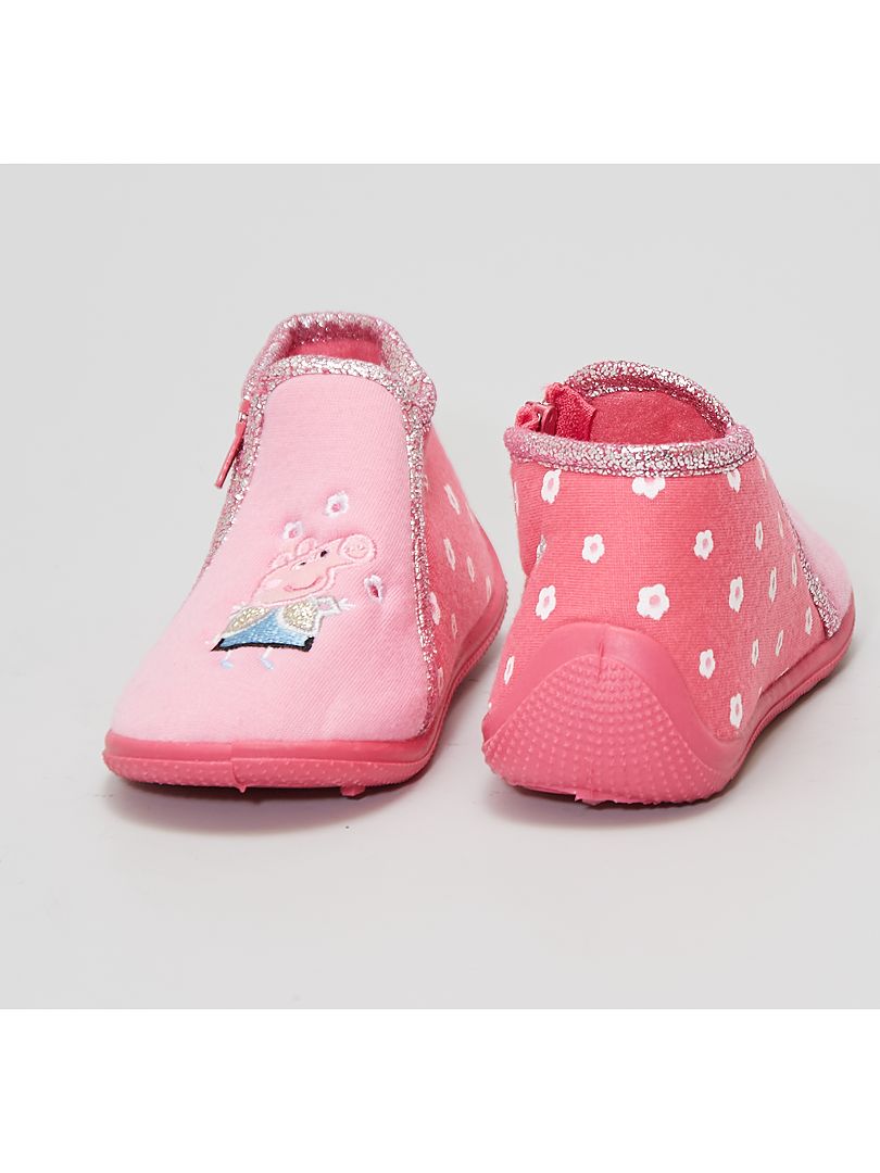 Zapatillas De Casa Altas Peppa Pig Rosa Kiabi