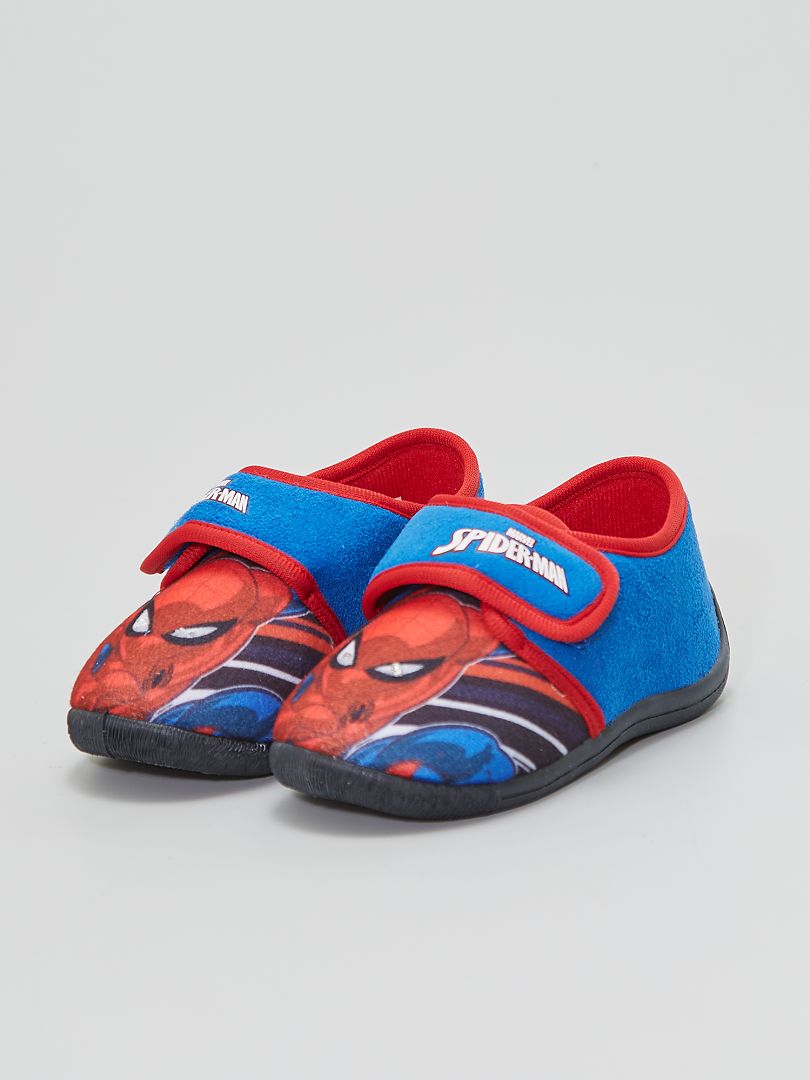 Zapatillas De Casa Spider Man Luminosas Azul Navy Kiabi