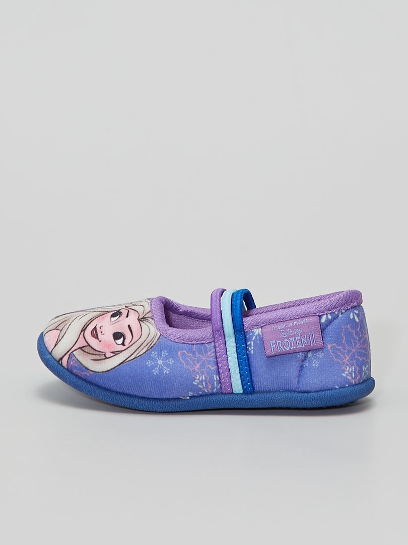 Zapatillas De Casa Tipo Manoletinas Frozen Malva Kiabi