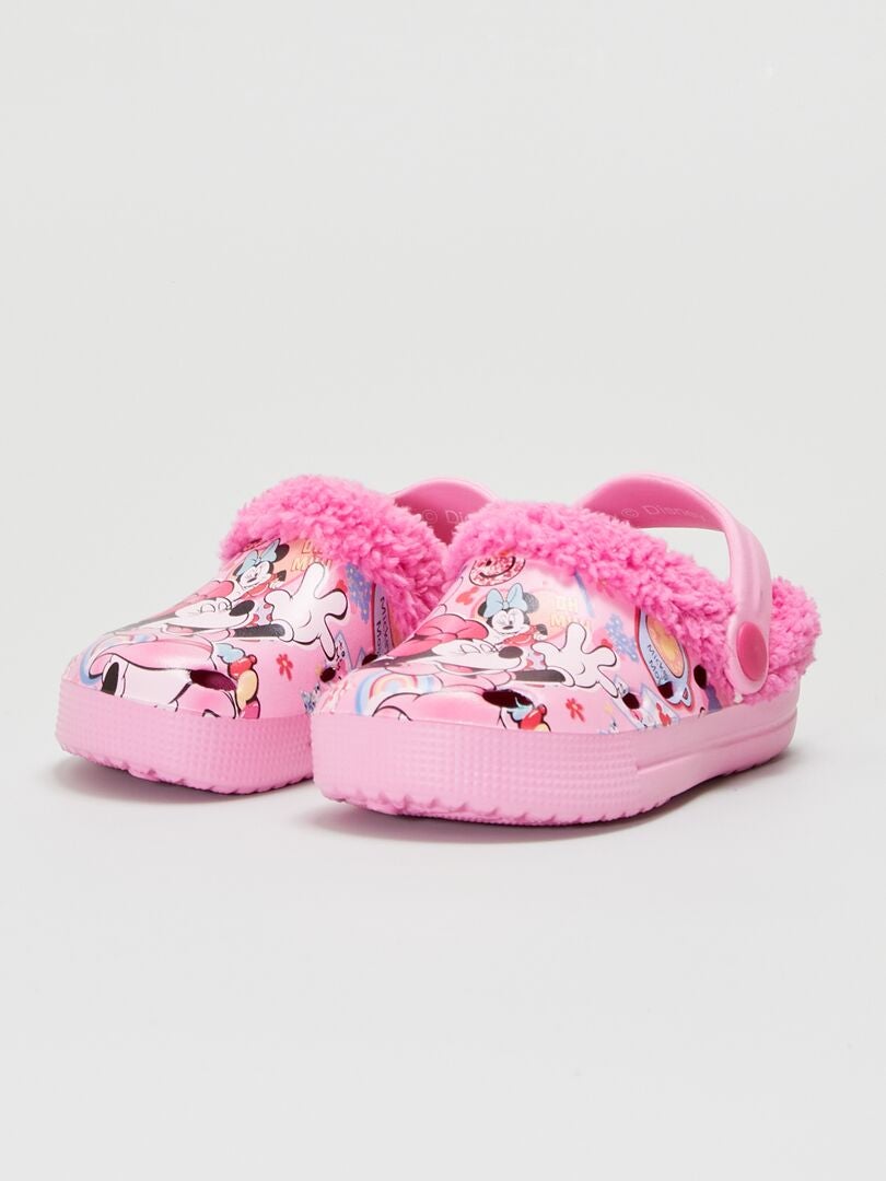 Zuecos Forrados Minnie Disney Rosa Kiabi