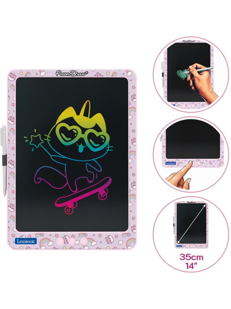 14'' multicolor eink drawing tablet con plantillas accesoriolápiz de dibujo N/D - Kiabi
