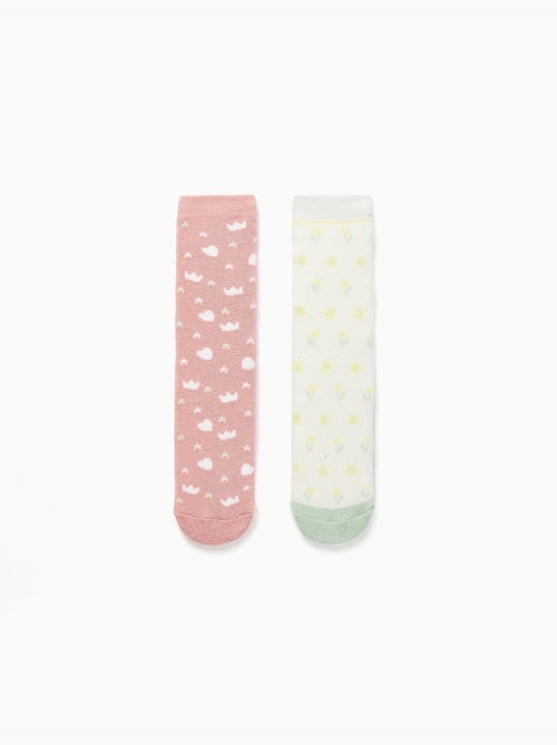 2 calcetines antideslizantes con motivos - Kiabi