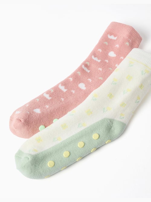 2 calcetines antideslizantes con motivos - Kiabi