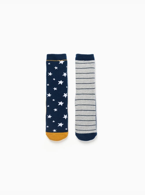 2 calcetines antideslizantes con motivos - Kiabi