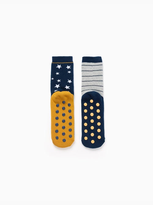 2 calcetines antideslizantes con motivos - Kiabi