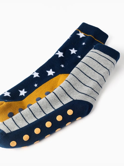 2 calcetines antideslizantes con motivos - Kiabi
