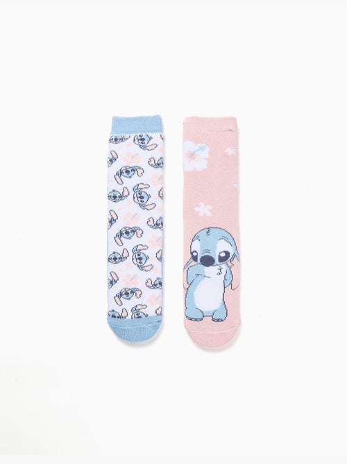 2 calcetines antideslizantes con Stitch - Kiabi