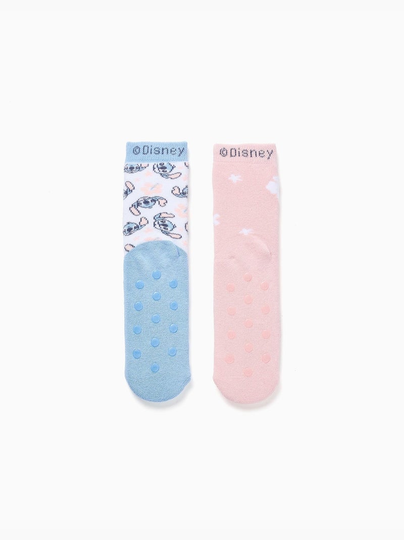 2 calcetines antideslizantes con Stitch Multicolor - Kiabi