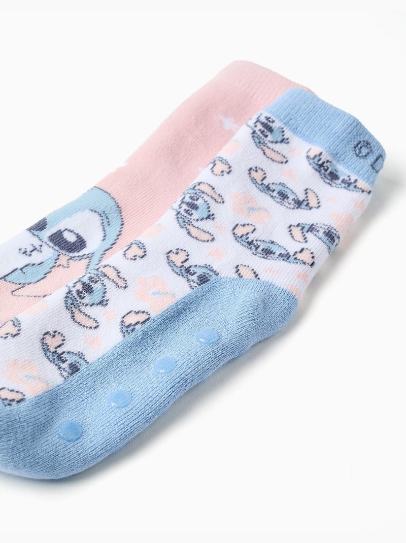 2 calcetines antideslizantes con Stitch Multicolor - Kiabi