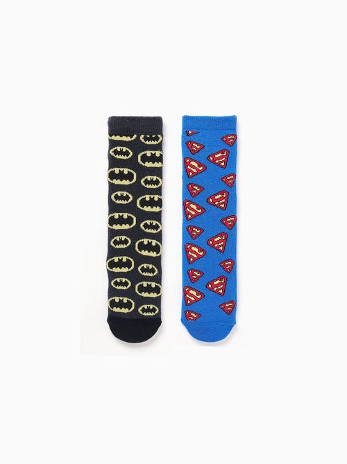 2 calcetines antideslizantes con superhéroes - Kiabi