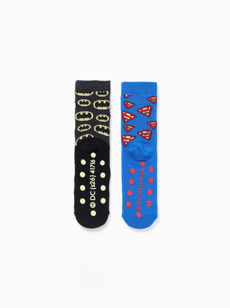2 calcetines antideslizantes con superhéroes Multicolor - Kiabi