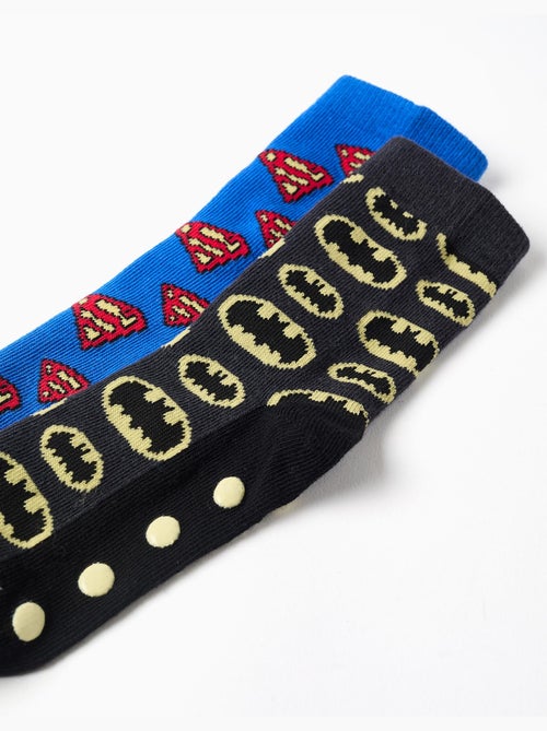 2 calcetines antideslizantes con superhéroes - Kiabi