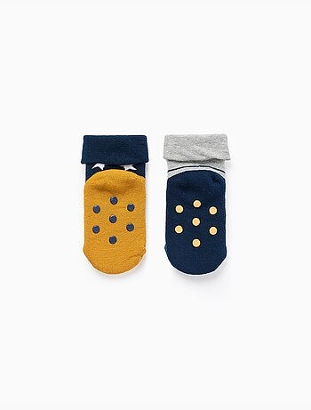 2 calcetines gruesos antideslizantes con motivo
