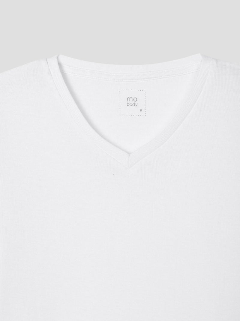 2 Camisetas interiores, MO Fashion Blanco - Kiabi