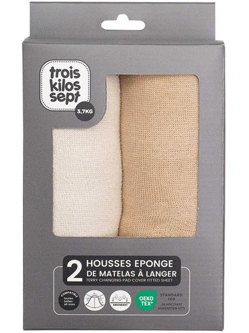 2 fundas de cambiador pack 2 colores - Kiabi