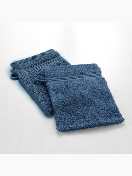 2 manoplas de baño rizo lisas tendresse - Kiabi