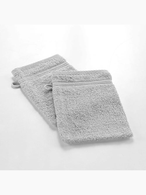 2 manoplas de baño rizo lisas tendresse - Kiabi