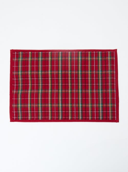 2 manteles individuales estampados de tartán 'Kiabi & Catherine Painvin' - Kiabi