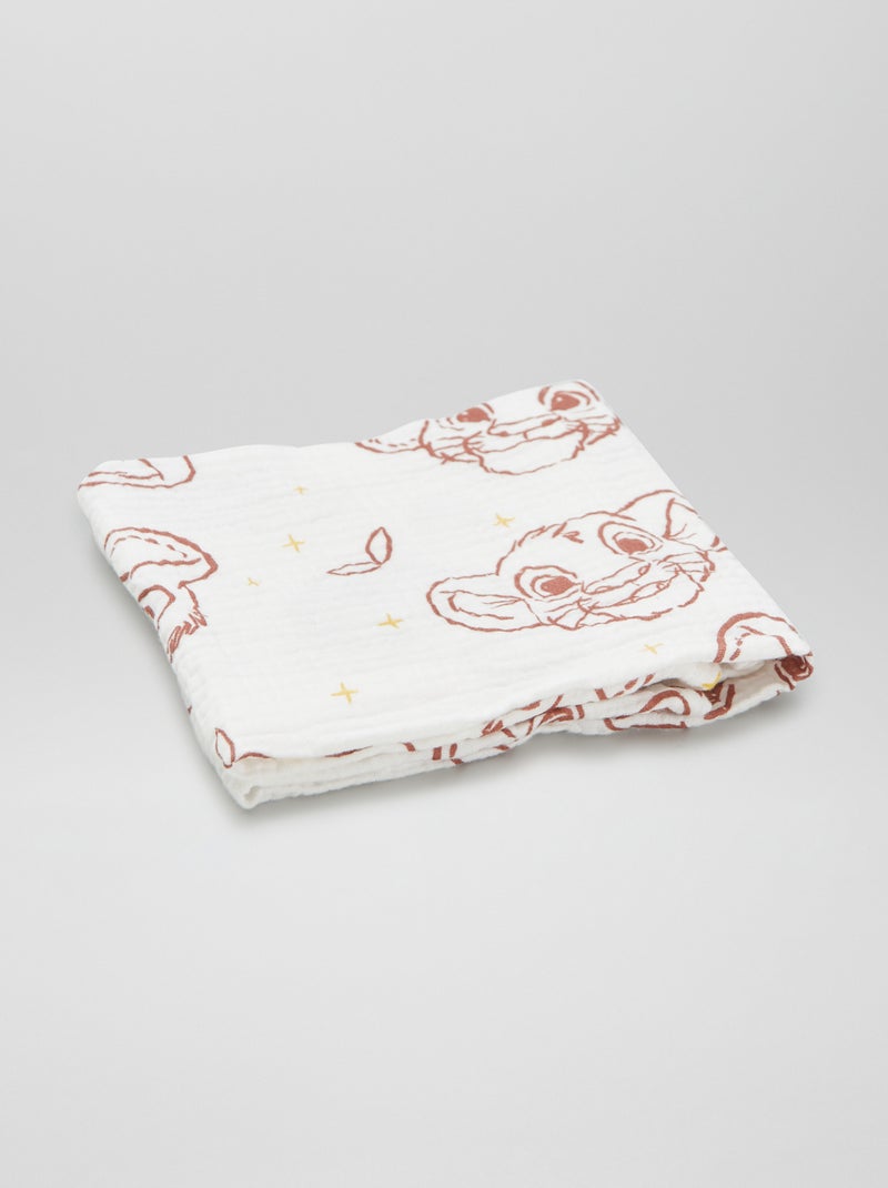 2 muselinas para bebé 'Simba' 'Disney' BLANCO - Kiabi